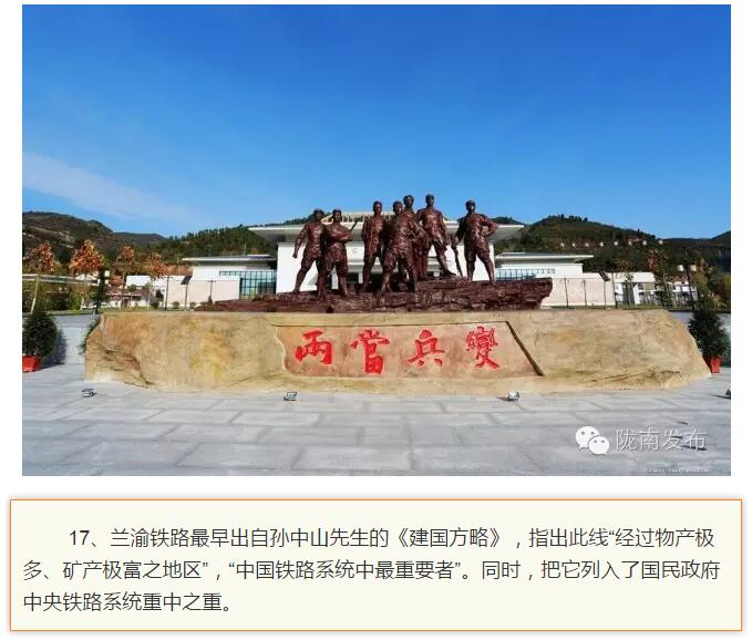 蘭渝鐵路最早由孫中山先生提出？在隴南，你不知道的事兒還有……